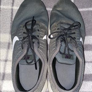 Olive green Nike shoes barely worn!!